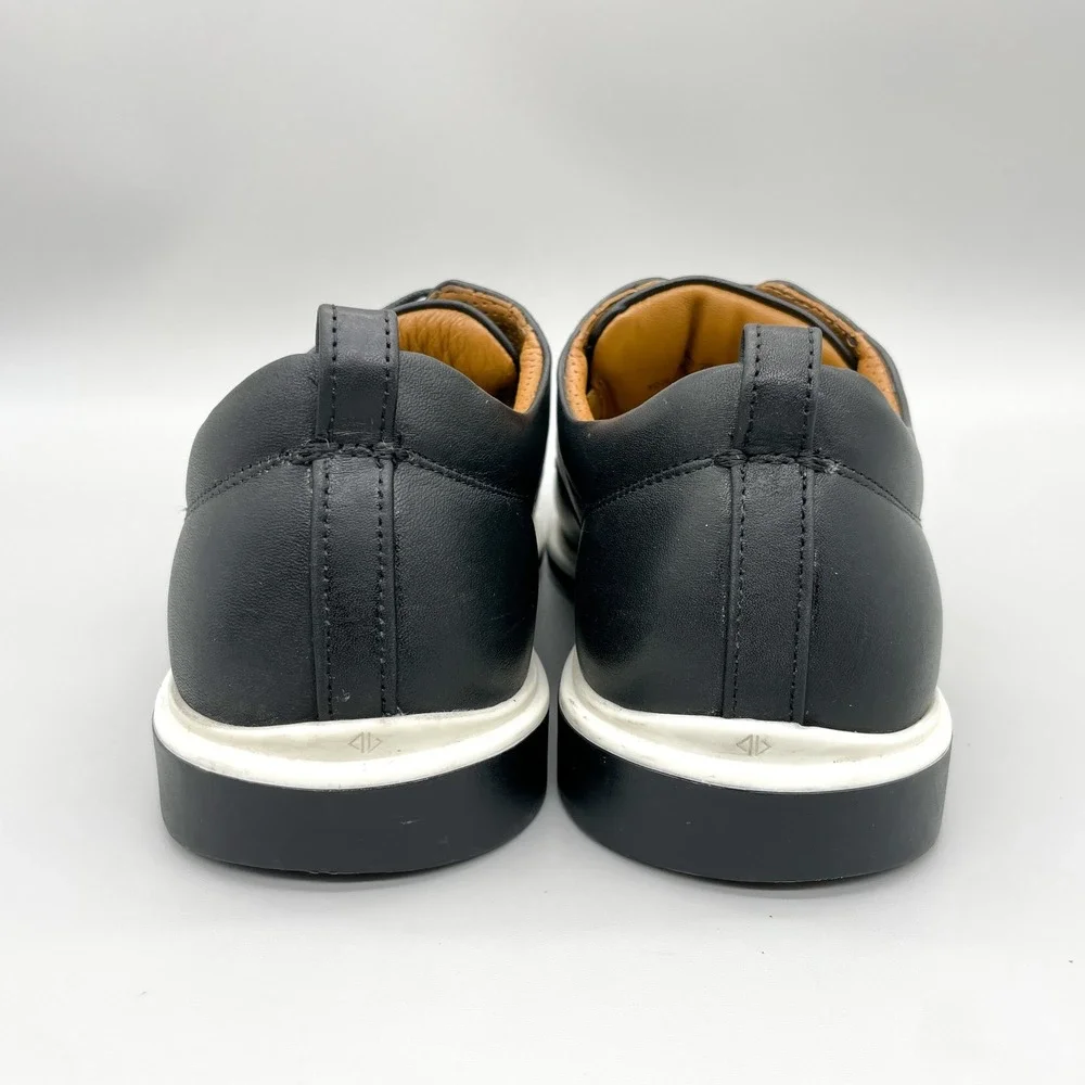 Amberjack The Original Derby Shoes Mens 10.5 Black Leather Casual Dress Sneakers